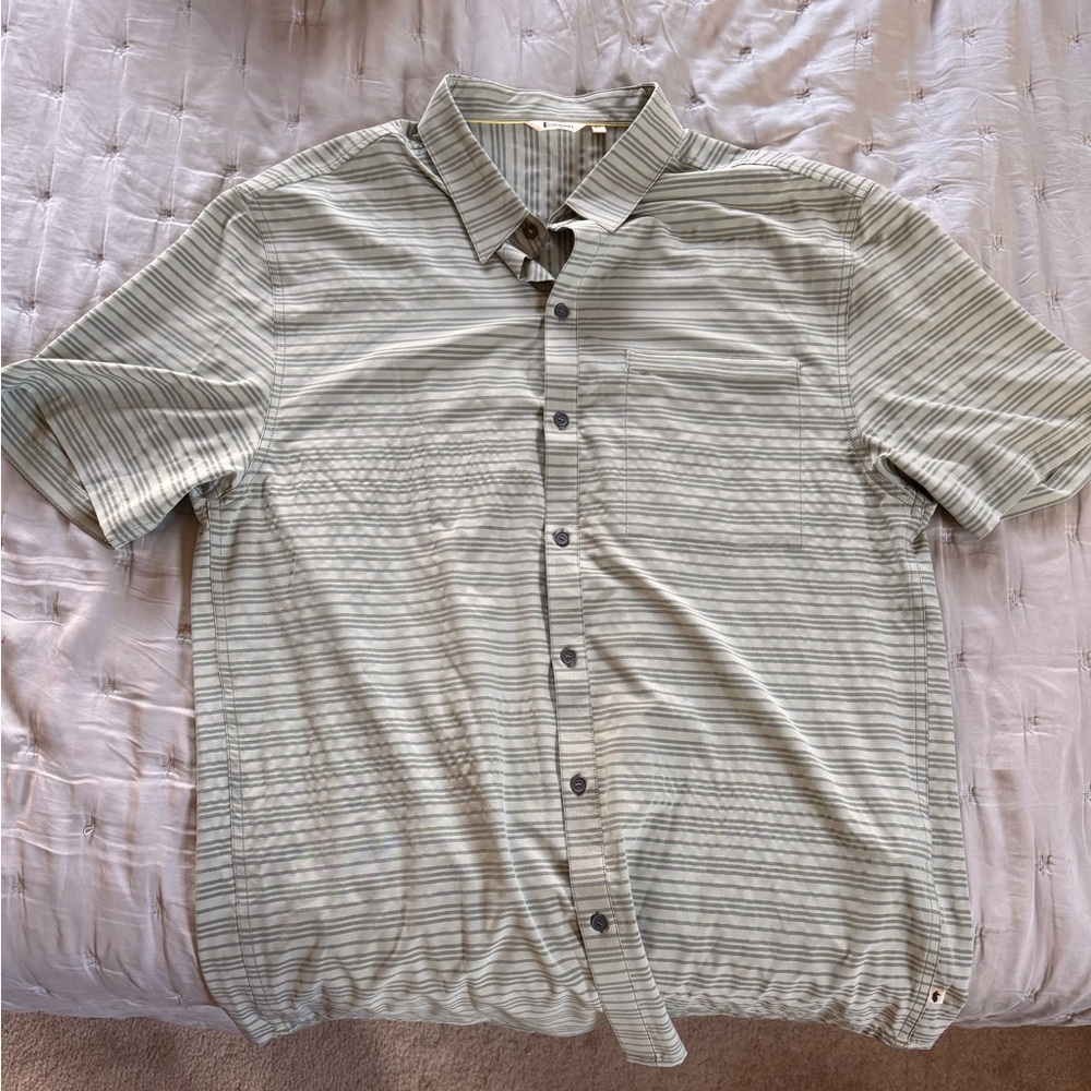 Cotopaxi Men's Casual Striped Shirt - Gray